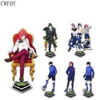 mô hình Standee Anime BLUE LOCK Acrylic Stand Isagi Yoichi 2 mặt trong suốt Trang Trí để bàn 15cm