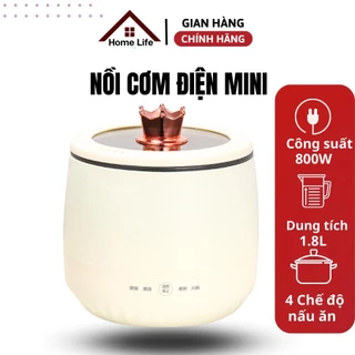 FREESHIP- Nồi Cơm Điện Mini Kuxin Dung Tích 1.8L, Nồi Điên Đa Năng 4 Chế Độ Nấu cơm, Chiên Sào, Nấu Lẩu Công suất 800W