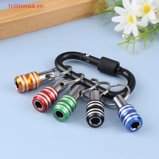 Trillionaa 1 / 5 Cái 1 / 4inch Chuôi Lục Giác Tua Vít Bit Giá Đỡ Thanh Nối Dài Bộ Chuyển Đổi Mũi Khoan Phát Hành Nhanh Dễ Dàng Thay Đổi Móc Khóa VN