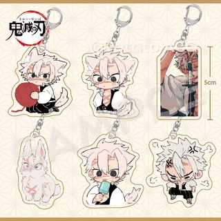 Móc khoá Demon Slayer Thanh gươm diệt quỷ Anime Keychain Women Shinazugawa Sanemi Kawaii Acrylic Stand Ita