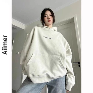 Áo Hoodie Dáng Rộng Cỡ Lớn In Chữ Thời Trang Mùa Thu Cho Các Cặp Đôi