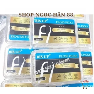 [HOT] Hộp Tăm Chỉ Nha Khoa Hàn Quốc Bis-up 50 cây