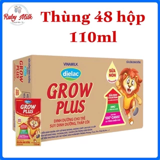 [Date 10.2024] Thùng 48 hộp Sữa bột pha sẵn Dielac Grow Plus 110ml