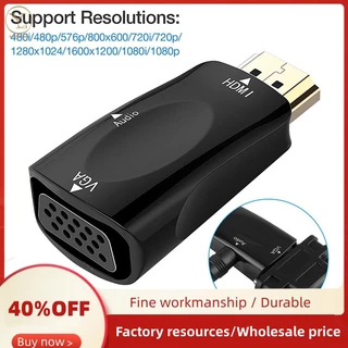 Đầu ChuyểN Âm Thanh / video 1080p hdmi Sang vga 3.5mm - MàU Đen