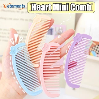 Lược Nhựa Chải Tóc mini Chống Tĩnh Điện Màu Sắc Ngọt Ngào Phong Cách Hàn Quốc