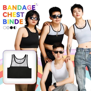 Full Banding Áo thun Ngực Chất kết dính Tomboy Bra Super Flat Plus Size