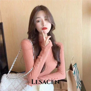 LESACEN Áo Len áo khoác cardigan phổ biến Popular Thể thao INS WMY23B0MBI 47Z231121