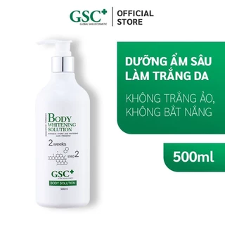 Kem ủ trắng da toàn thân GSC Whitening Body Solution 500ml, ủ body, dưỡng trắng