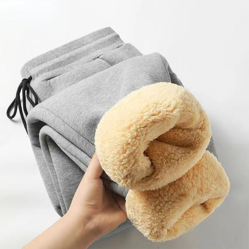Quần Thể Thao Lông Cừu Lót Nhung Dày Dặn Chống Lạnh Thời Trang Thu Đông Cho Nam Giới
