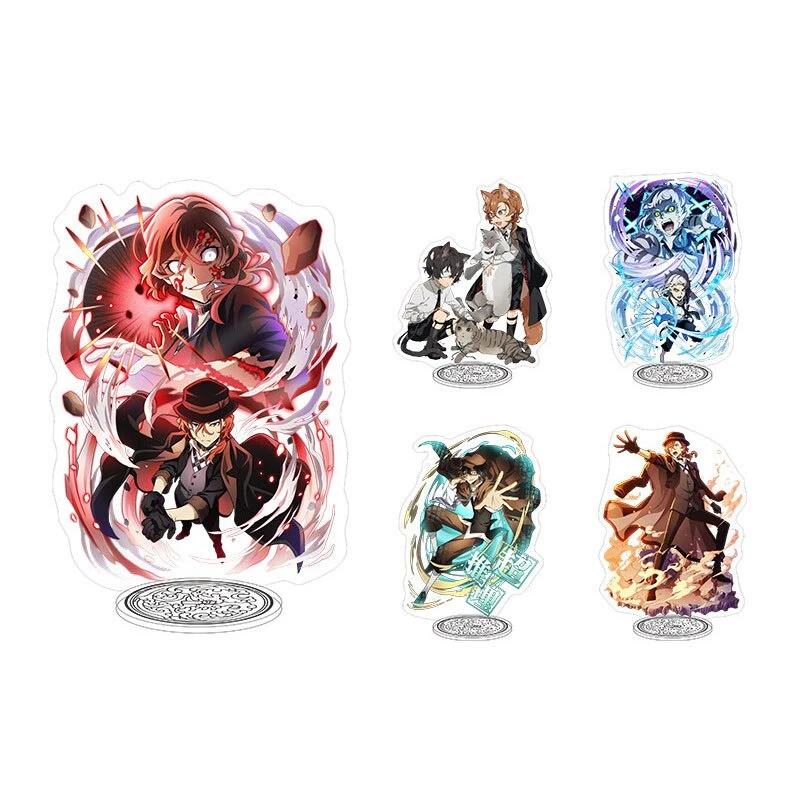 Mô hình Bungo Stray Dogs Anime Manga acrylic đứng standee trang trí decor góc học tập bàn làm việc 15cm