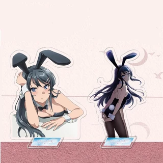 Mô hình Standee Anime Sakurajima Mai Senpai Acrylic Rascal Does Not Dream of Bunny Girl mica trong anime chibi trưng bày