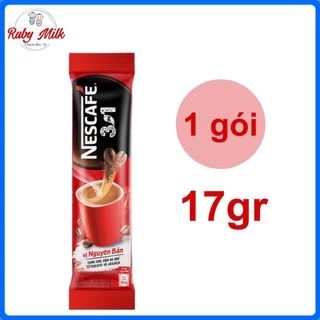 [Date 7.2024] Gói lẻ Cà Phê Hòa Tan 3 Trong 1 Nescafé 1 gói 17g