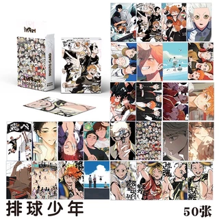 Haikyuu!! Flash Laser Photocard Lomo Card 50pcs/box