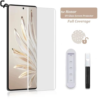 Uv Kính Cường Lực Bảo Vệ Toàn Màn Hình Cho Huawei Honor 100 90 70 50 Magic 5 4 X9a X9b X50 GT Pro+ Lite 5G 2023