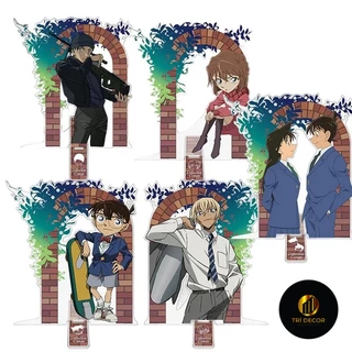 Mô hình Standee Detective Conan Ran Haibara Ai Hattori Heiji Kaitou Kiddo Acrylic Phụ kiện trang trí để bàn góc học tập