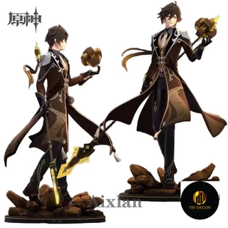 Mô hình Standee Genshin Impact Anime Figure Zhongli Klee Hu Tao!z Phụ kiện trang trí để bàn góc học tập