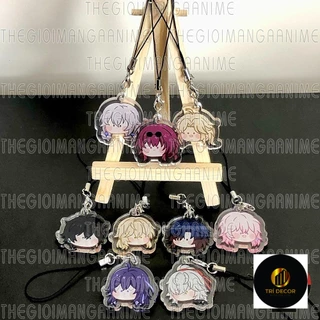 Móc dây treo điện thoại HONKAI IMPACT STAR RAIL ver FACE CHIBI chibi mica acrylic móc khóa anime game