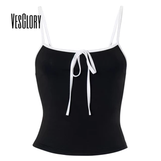 Áo Tank Top Hai Dây Cột Nơ Thời Trang 2024