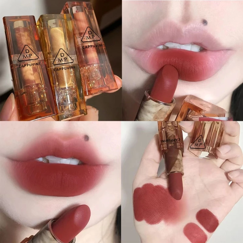 Sản phẩm mới Twilight Lipstick Velvet Matte Texture Brown Transparent Shell White Lipstick Giá rẻ