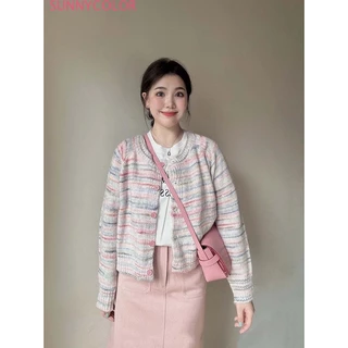 SUNNYCOLOR Áo Len áo khoác cardigan Phong cách phổ biến thời trang Stylish WMY2300HDK 41Z231009