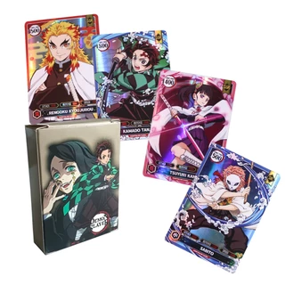 50 Cái / hộp Demon Slayer Thẻ Trò Chơi TCG Tanjirou Nezuko Agatsuma Zenitsu Shining Cards Trận Chiến Chiến Sở Thích Đồ Chơi Cho Trẻ Em