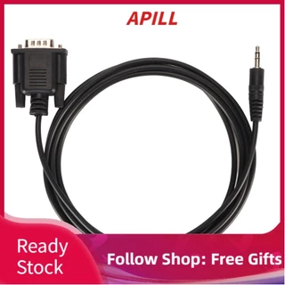 Apill Cáp DB9 Male đến DC3.5mm nóng cắm và chạy PVC chống mài mòn RS232 Seria