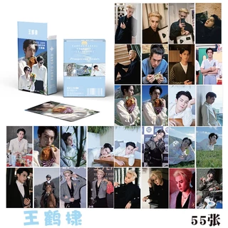 Wang Hedi Dylan Flash Laser Photocard Lomo Card 55pcs/box