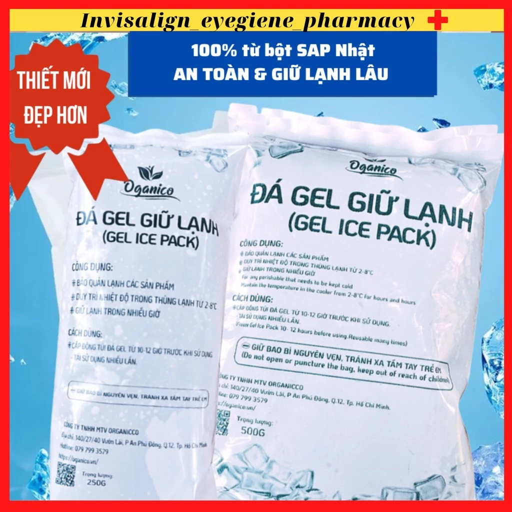 [Túi Chườm LẠNH Giảm Đau-CÓ SHIP HOẢ TỐC] Túi đá gel giữ lạnh không chảy nước giúp giảm đau tại chỗ, có thể tái sử dụng