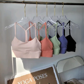 Áo thể thao bra lưng y poly cao cấp tập gym yoga nữ