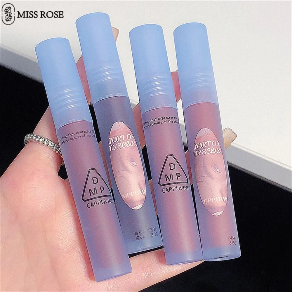 Miss Rose Cappuvini Lip Glaze Velvet Lip Mud Độ Trắng Bền Bỉ Không Dễ Dính Cup Gloss Tinh Tế Tự Nhiên Giả Trơn Lip Glaze