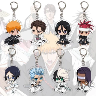 Móc khoá Anime Bleach Acrylic Fashion Kurosaki Ichigo Ishida Uryuu Kuchiki Rukia Phụ Kiện Trang Trí Balo Túi xách