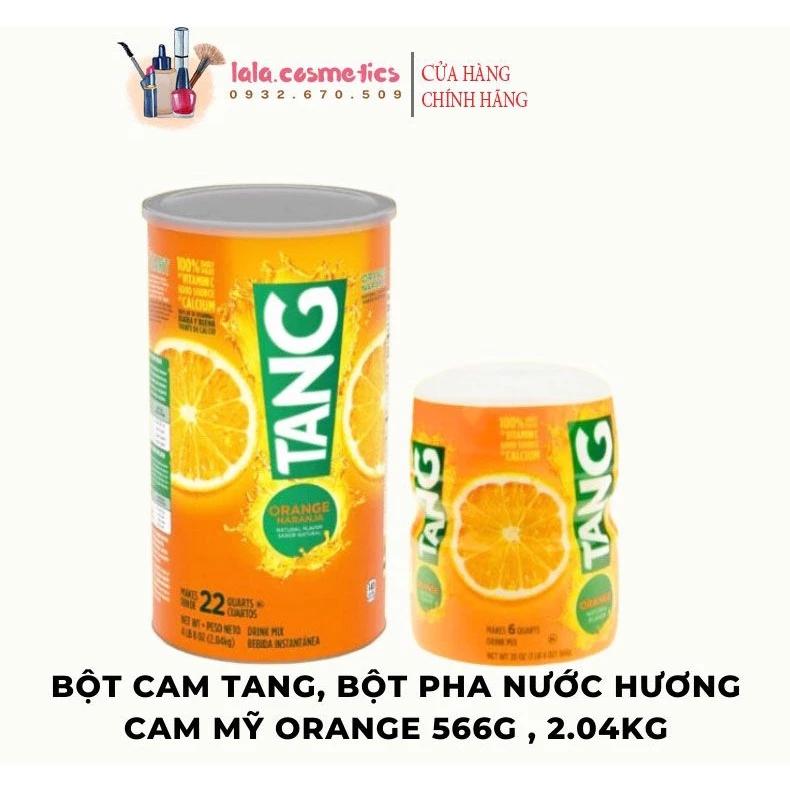 Bột Cam Tang, Bột Pha Nước Hương Cam Mỹ Orange 566g , 2.04kg