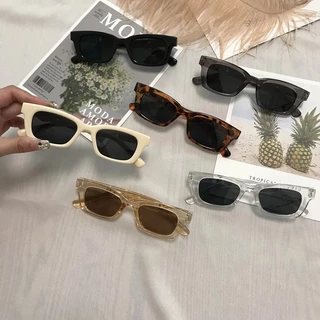 in Stock #2023 New Small Square Box Sunglasses Men's and Women's Same Sunglasses Trendy Retro Korean Type Ins Internet Celebrity Street Shot Glasses 12cc