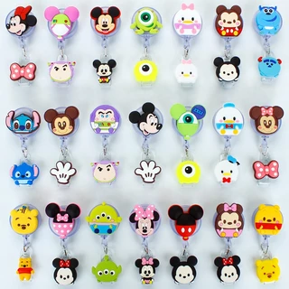 Disney Kẹp Thẻ id Bằng Silicon Hình Chuột mickey Thu Gọn Được Tiện Dụng Cho Học Sinh / Văn Phòng