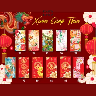 🧧 Sỉ 1000 Lì Xì Truyền Thống Tết 2024 - Lì Xì Tân Niên 2024 Độc Đáo 🐉 ( Mẫu như hình + tặng kèm túi bóng )