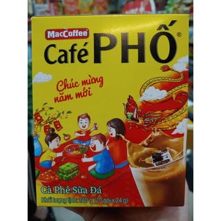 Cà Phê Phố ( Cà Phê Sữa Đá ) Hộp 10 gói x 24g