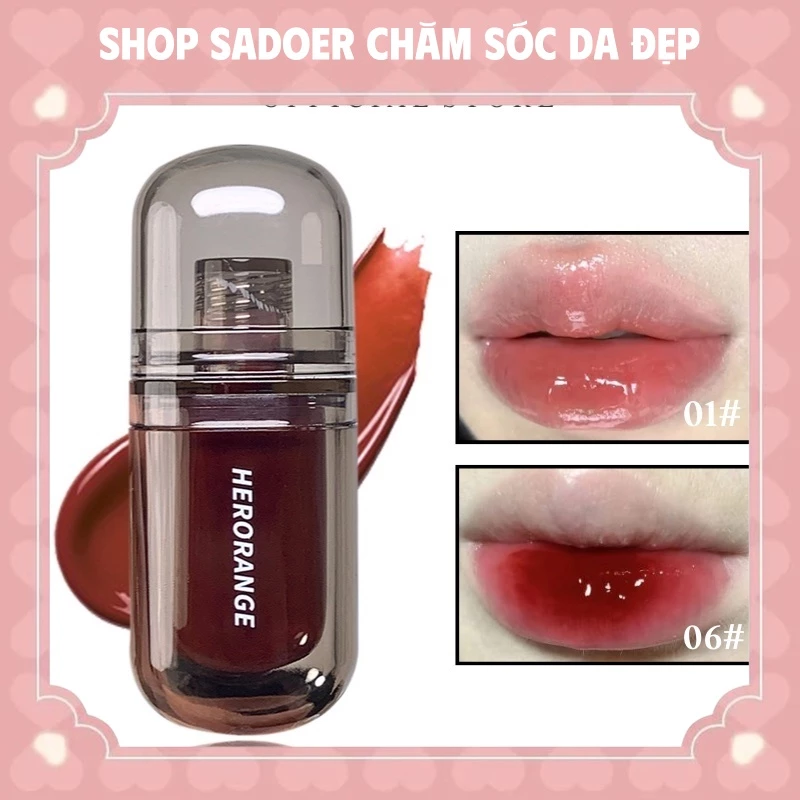 ❤️❤️Son Bóng HERORANGE Chống Thấm Nước Lâu Trôi Dưỡng Ẩm Màu Sắc Thời Trang