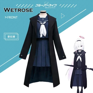 [Wetrose] Blue Archive Purana Cosplay Costume Cos Suit Anime Game Seifuku Bộ Đồ Nữ Trang Phục Trơn Bộ Cosplay Costume Cosplay Halloween