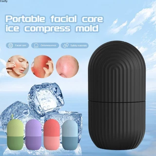 coza Ice Face Roller Chăm sóc da Khuôn túi đá silicone Con lăn đá Máy mát xa mặt Giảm mụn trứng cá, đỏ và sưng mặt Con lăn mát xa mặt