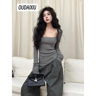 OUDAIXIU Áo Len áo khoác cardigan Minimalist Comfortable Vintage thời trang WMY2410JVJ 3Z240119