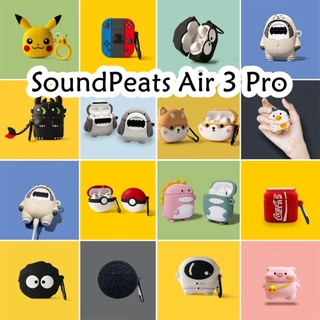 【innovation】Cho SoundPeats Air 3 Pro ốp tai ng Case Vỏ Bảo Vệ Hộp Sạc Tai Nghe Phim hoạt hình đổi mới cá mập
