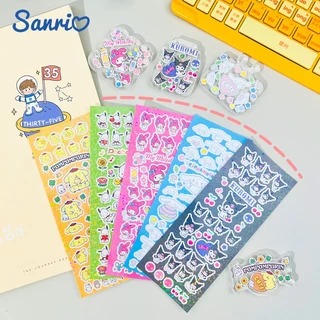 Bộ Nhãn Dán Trang Trí Sổ Tay Hình sanrio Hoạt Hình Dễ Thương diy