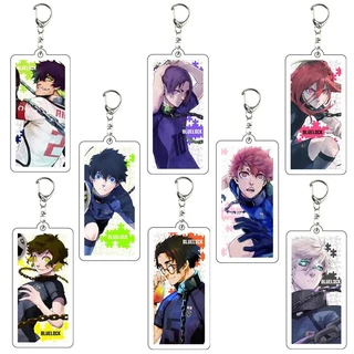 Móc khóa Anime Blue Lock Acrylic Cartoon Isagi Yoichi Chigiri Bachira Phụ kiện trang trí túi xách Balo