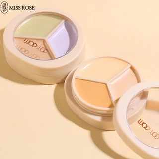 Miss Rose Wodwod Beauty Temperament Kem Che Khuyết điểm Ba Màu Có Thể điều Chỉnh để Che Các đốm Và Vết Mụn, Lỗ Chân Lông Vô Hình, Kem Che Khuyết điểm Lâu Trôi Không Thấm Nước