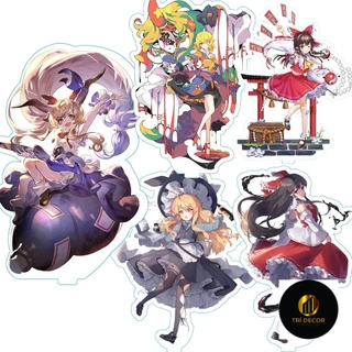 Mô hình Standee Game Touhou Project Anime Hakurei Reimu Elly Acrylic Standee Phụ kiện trang trí để bàn góc học tập