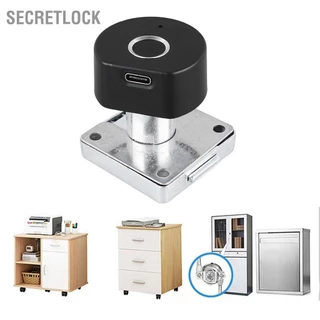 SecretLock Khóa ngăn kéo vân tay thông minh Keyless Punch Tủ quần áo miễn phí an toàn điện cho nội thất gia đình Văn phòng