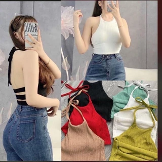 Áo yếm chất dày có mút siêu hot nha Nữ Women Thun Top