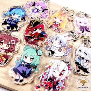 Móc khóa mica Hololive VTuber (6cm) Suisei, Fubuki, Okayu, Korone, Pekora, Rushia, Marine, Gura