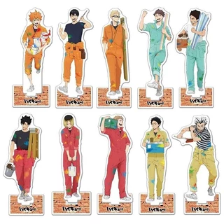 Mô hình Standee Haikyuu Hinata Shoyo Tobio Kenma Kuroo Akaashi Kotaro Kei Yaku 27 Phụ kiện trang trí để bàn góc học tập