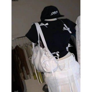 TIANLEYU áo phông áo thun nữ croptop baby tee hàn quốc phổ biến Thể thao Fashion WTX2430O2A 12Z240322